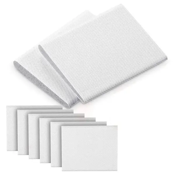 AA05 18 Pieces Self-Adhesive Door Corner Seals, Weather Stripping Wedge Draft Stopper, Door Frame Seal Corner Foam (White)
