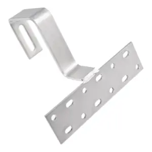 Stainless Steel Adjustable Roof Hook For Solar Panel Mounting Compatible With Aluminium And Profile Mounting Rails