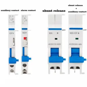 MCB Accessories OF SD MX MX+OF Auxiliary Alarm Contact Shunt Release AC/DC 24V~400V for DZ47 C65 NXB NXBLE Circuit Breaker