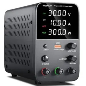 DC Power Supply Variable Bench Power Supply with Encoder Adjustment Knob Output Enable/Disable Button Adjustable Power Supplies