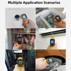 Temperature Meter Infrared Thermometer HVAC Inspection Powered By 2x AAA Batteries Measurement Range -50 400 C