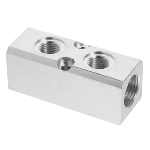 1Pcs Pneumatic Manifold Silver Efficient Air Compressor Manifold Fitting Air Distribution Block Quick Hose Connecter