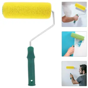 Textured Paint Roller Sponge Brush Multi-Use Efficient Pattern Pressing for Wall Ceiling Indoor Outdoor Painting Decorative