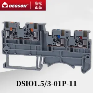 10Pcs DEGSON D-DSIO1.5-3-4-01P-11-00ZH DSIO1.5-3-4-PE-01P-1C-00AH Sensor Type DIN RAIL TERMINAL BLOCKS PHOENIX CONNECTOR PTIO1.5