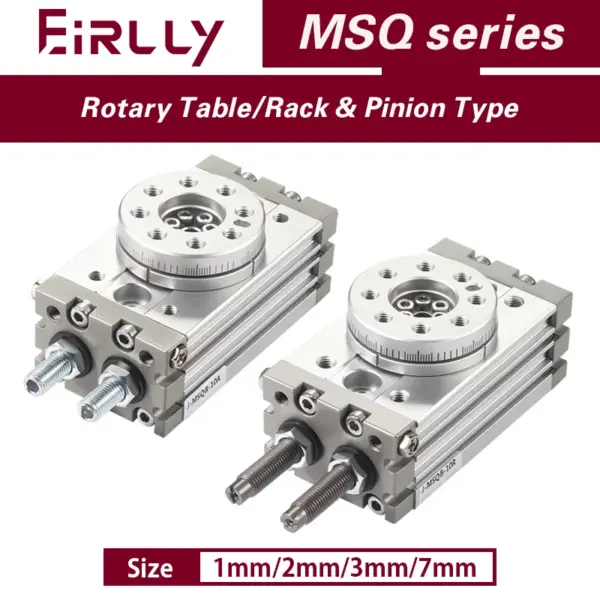 MSQB 1A / 2A / 3A  /7A Pneumatic Rotary Cylinder double acting air table actuator MSQA 1A 2A 3A 7A