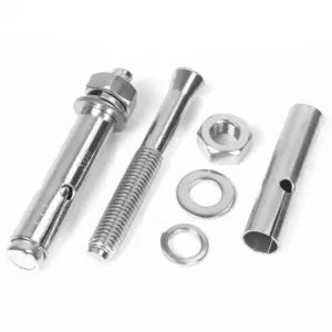 15pcs M10x110mm Stainless Steel 304 Sleeve Expansion Anchor Bolt Set for Secure Installation in Construction
