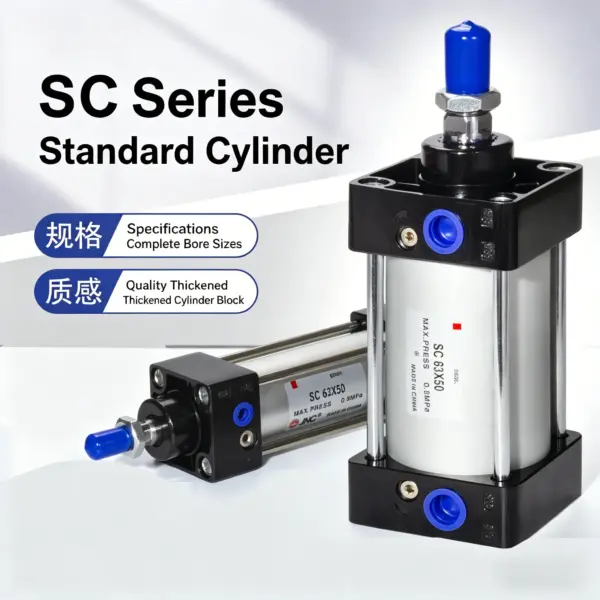 SC160/200mm Bore Standard Air Pneumatic Cylinder Double Acting SC 25-1000mm Stroke Piston Big Thrus Cylinders