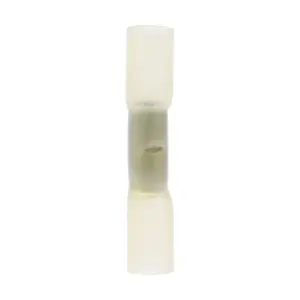 25Pcs Heat Shrink Crimp Connectors Butt Terminals 1.5-2.5mm Waterproof Corrosion Resistant Visual Inspection Dual Walled Design