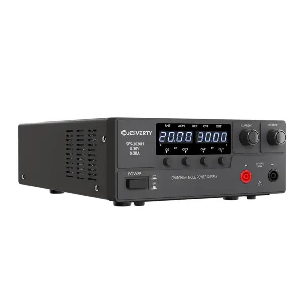 3020H DC Power Supply Variable 0-30V 0-20A 600W Switching Regulated Bench Power Supply Single 4-Digit LED Display 90% Efficiency