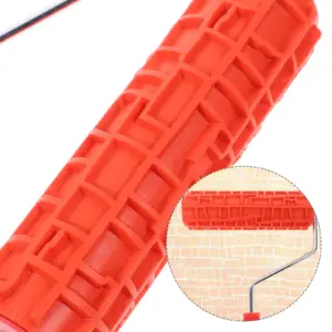7 Inch Pattern Painting Roller for Wall Decoration DIY Grain Texture Tool Painting Rubber Roller Rubber Stencil Drywall Art