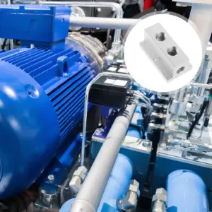 T-Shaped Air Distribution Manifold Multi-Channel Pneumatic Flow Distributor for Compressors Gas Terminals Engineering Wiring