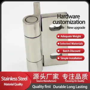 304 Stainless Steel Thickened Precision Cast Bearings Heavy-Duty Machinery Equipment Door Transverse Hole Butterfly Hinge