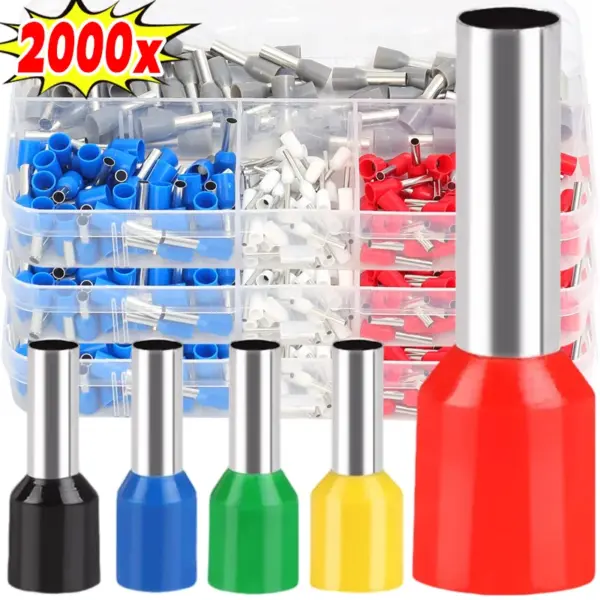 Electrical Wire End Ferrules Insulated Cable Pin End Terminal Copper  Crimping Terminals Connector Single-Line Ferrules Sleeve