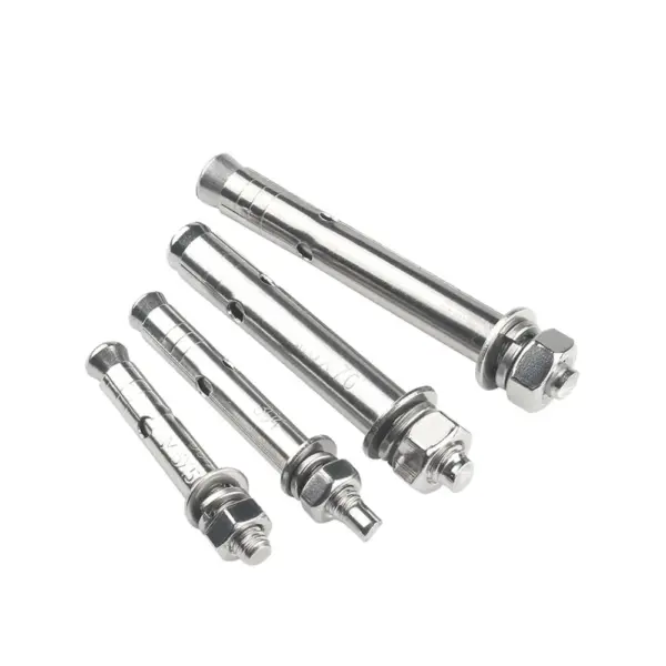 2/5PCS Expansion Screws Wedge Anchors Screw Bolt 304 Stainless Steel M6 M8 M10 External Hex Expansion Bolts for Cement Concrete