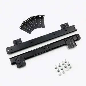 2PCS New Ball Bearing Drawer Runners Full Extension Low-Noise Drawer Slide Rail Side Mounting Adjustable Pull Out Tray Dresser