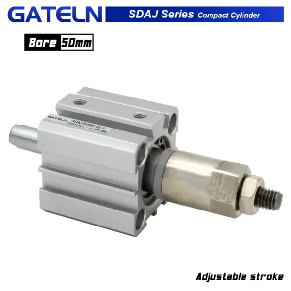 SDAJ50 series Adjustable stroke compact air cylinder double acting SDAJ50X20-20 SDAJ50X30-20S-B SDAJ50X100-50