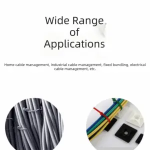 400Pcs Various Sizes Nylon Cable Ties Self-Locking Black Cable Zip Ties Adjustable Length High Tensile Strength Cord Ties