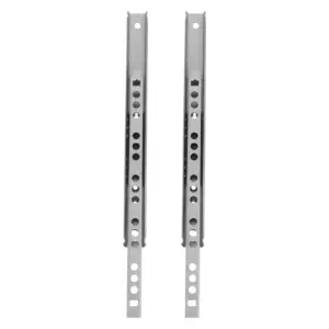 2Pcs Drawer Slides Full Extension Narrow Side Mount Ball Bearing Rails Steel Kitchen Trash Can Slider Cabinet Wardrobe Glides