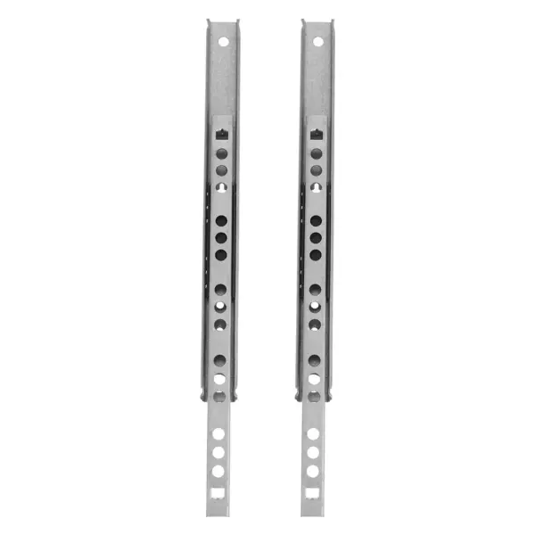 2Pcs Drawer Slides Full Extension Narrow Side Mount Ball Bearing Rails Steel Kitchen Trash Can Slider Cabinet Wardrobe Glides