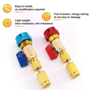 AB41-R134A Valve Core Tool Air Condition Valve Core Refrigeration Schrader Valve Core Remover Tool