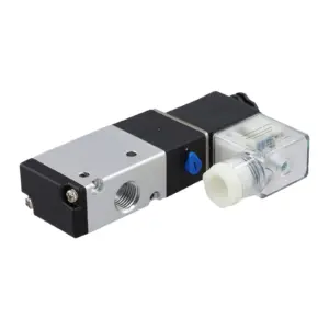Aluminum Alloy Pneumatic Solenoid Valve AIRTAC Type 3V210-08 3 Way 2 Position 1/4" DC24V BSPT 0.15-0.8MPa IP65 Air Valves