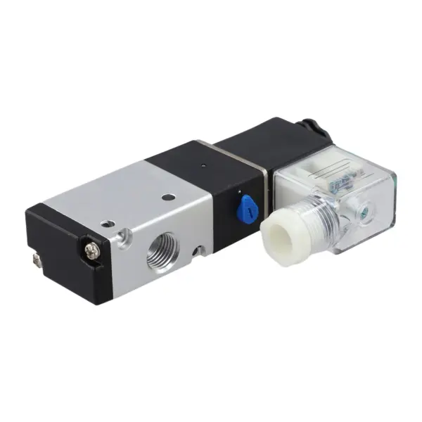 Aluminum Alloy Pneumatic Solenoid Valve AIRTAC Type 3V210-08 3 Way 2 Position 1/4" DC24V BSPT 0.15-0.8MPa IP65 Air Valves