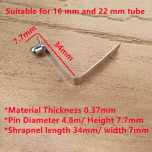 50PCS Single Button Snap Locking Steel Spring Clip Push Clamp Durable Caravan Kayak Tent Pole Rowing Outdoor Camping Paddle