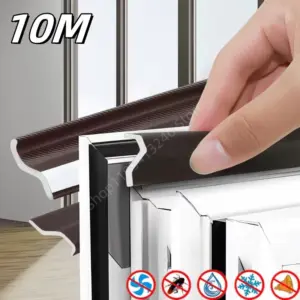 10 Meters Self Adhesive Door Windows Waterproof Dustproof Seal Tape Sliding Door Window Soundproof  Weather Foam Sealing Strip