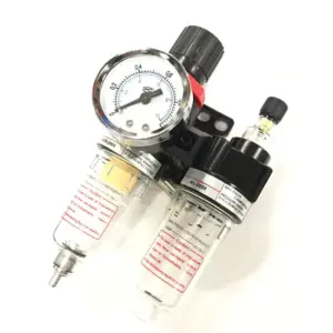 AFC2000 Oil Water Separator Regulator Trap Filter Airbrush Air Compressor Pressure Regulator Reducing Valve AFR2000+AL2000 G1/4"