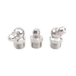 20PCS 304 Stainless Steel Oil Mouth Grease Nipple Elbow Butter Fittings M6 M8 for Automotive And Engineering Use