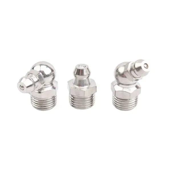 20PCS 304 Stainless Steel Oil Mouth Grease Nipple Elbow Butter Fittings M6 M8 for Automotive And Engineering Use