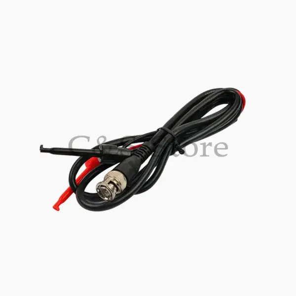 BNC Male Plug to Q9 Dual Hook Clip Test Probe Cable Leads 100CM With 2 Probes Test Hook Oscilloscope Accessorie
