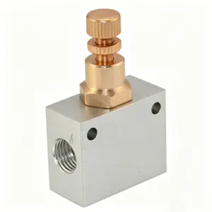 KLA-08 Pneumatic shuttle valve 1/4" BSP Air flow control throttle valve one way valve