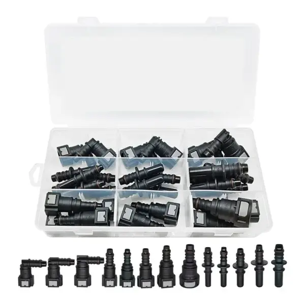 Hot Sale-Fuel Line Quick Connect Fittings, 30Pcs Fuel Line Repair Kit, 13 Size Hose Release Connector Straight Elbow