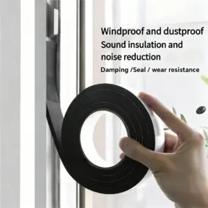 Foam Window Sealing Strip Weather Stripping Door High Resilience Seal Tape Self-Adhesive Soundproof Windproof Insulation Strips