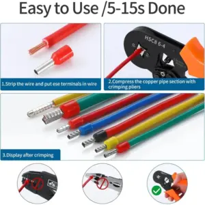 1000pcs Ferrule Wire Copper Crimp Connector Wire Terminal Kit Insulated Cord Pin End Terminal Electrical Cable Terminals