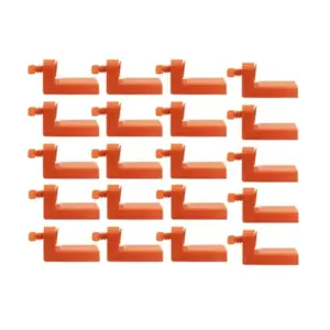 A24F-20Pcs Male Angle Tile Leveling System Clips Spacers With Tape For Floor Wall  Fixing Laying Construction Tools