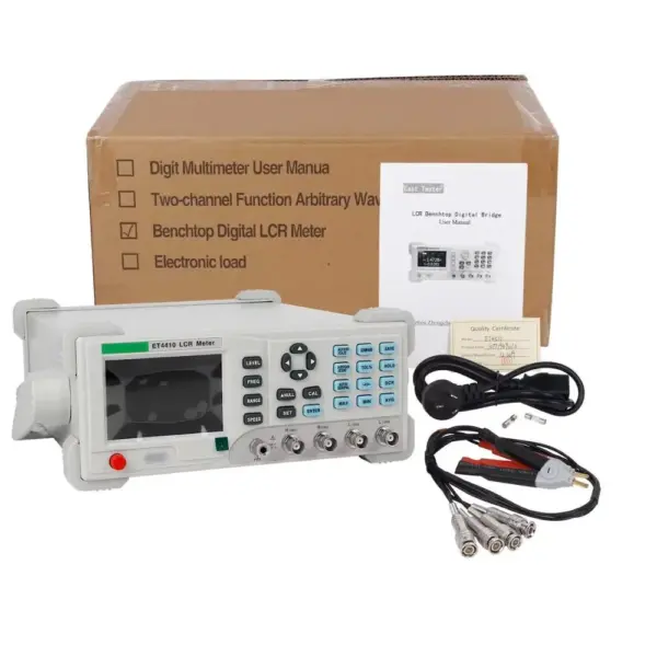 ET4410 100KHZ Desktop Digital LCR Meter Capacitance Resistance Impedance Inductance Measure LCR Bridge Meters