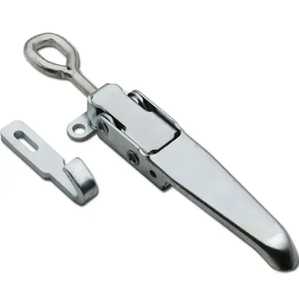 1 Set Heavy Duty Trailer Spring Hasp Container Door Handle Hasp Fastener Accessories, Truck Trailer Buckle Hasp Safety Latch