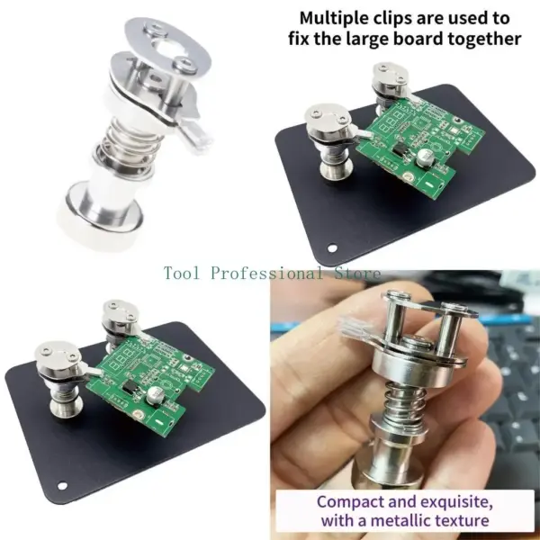 57QF Magnetic Small PCB Clip Fixing Motherboard Components Precision Spring Clamp for Electronic Production Repair Enduring