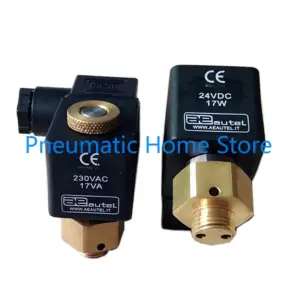 Autel Solenoid Pulse Valve Coil Pneumatic Spool Pilot Assembly AC220V 17VA 24VDC 17W