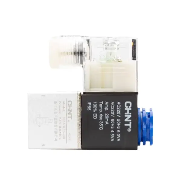 CHINT 2V025-08 Solenoid Valve 2 Position 2 Way Pneumatic Control Valve 1/4" Port AC220V DC24V