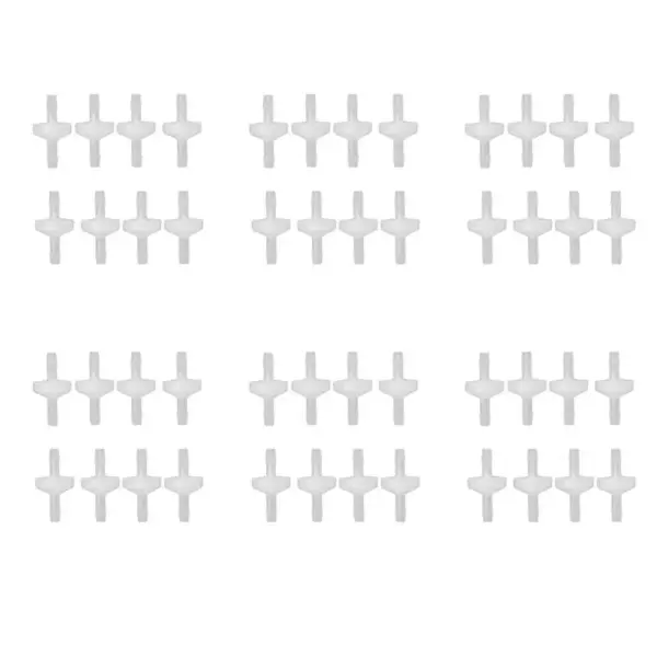 SEWS-48 Pcs 1/4Inch Check Valve 6Mm PVDF One Way Valve Inline Check Valve Non Return Check Valve For Fuel Gas Liquid Air