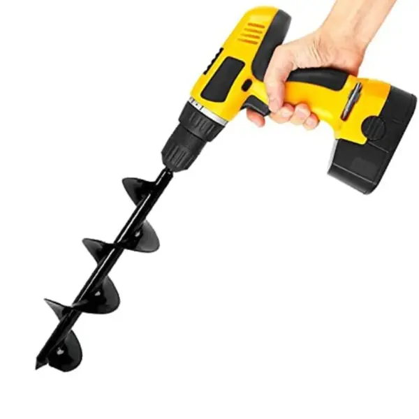 Bulb Planter, Auger Spiral, Garden Planter Tool 3 x 12 inch, Rapid Umbrella Hole Digger for Planting Bulb Seedlings Bedding Tul