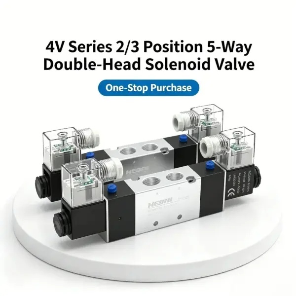 Two-position Five-way Yade Type Solenoid Valve 4V220-08 4V320-10AC220V 4V420-15 DC24V