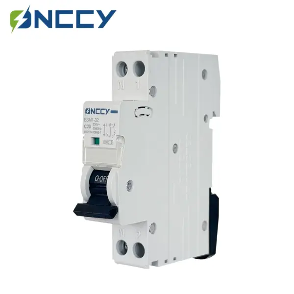 ONCCY 1P+N AC MCB Mini Circuit Breaker C Curve 10A-63A 220V/240V Single Pole DIN Rail Mount for Home Industrial Use