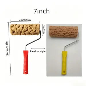For Painters To Use in Wall Decoration Patterns Foam Paint Rollers 6-inch 7-inch and 8-inch with Artificial Seaweed Texture