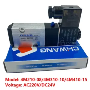 Pneumatic Solenoid Valve Two-position Five-way Directional Valve 4M210-08 4M310-10 4M410-15 DC24V AC220V