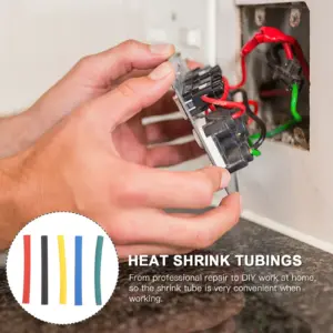 Wire Wrap Tube Heat Shrink Tubing Kit Electrical Cable Sleeve Tubings Accessory