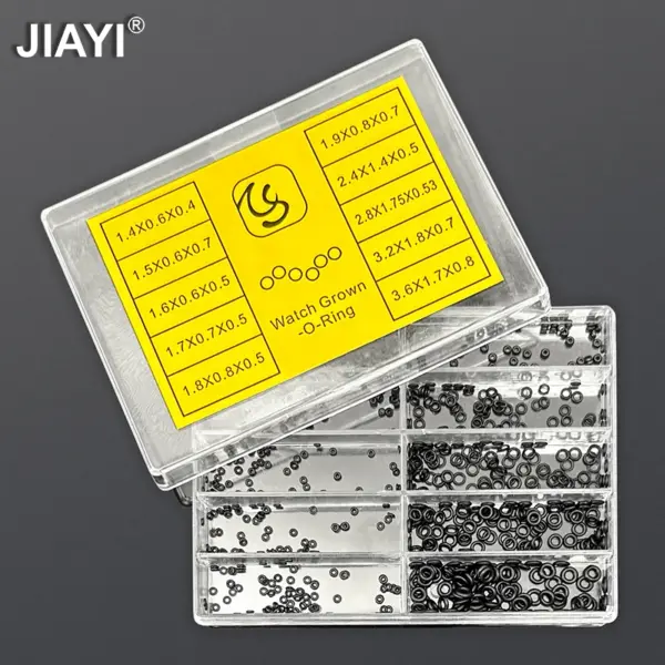 500Pcs Watch O-Ring Set Waterproof Mini Rubber Sealing Washers for Watch Crown Repair & Watchmaker Professional Tools